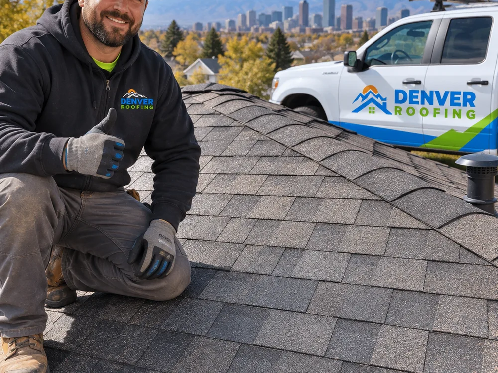 Finished shingle repair blended into the surrounding roof with sealed tabs