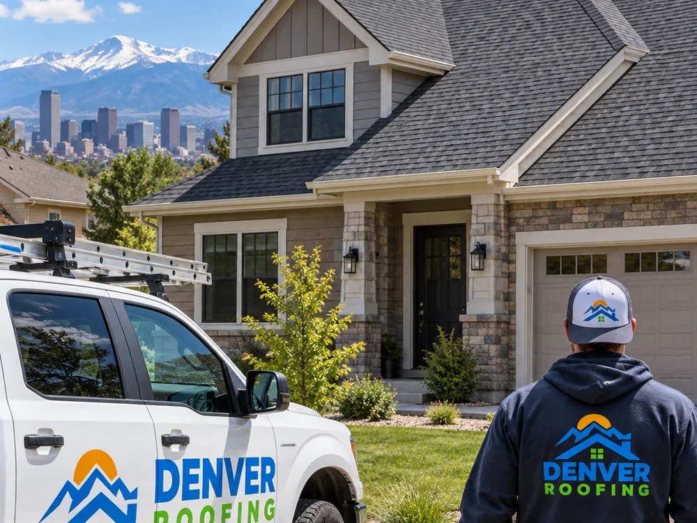 Finished asphalt shingle roof on a Denver-area home with clean valleys and straight courses